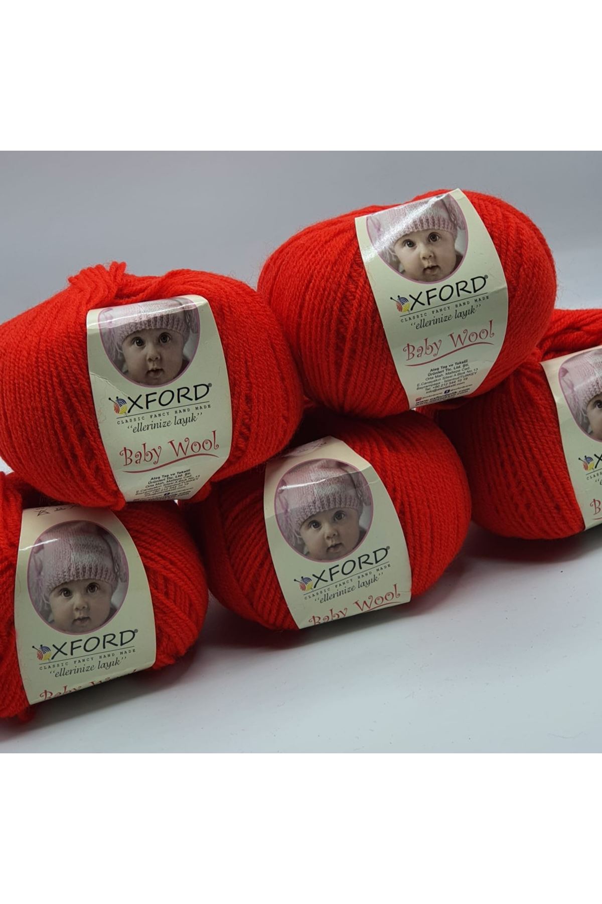 Outlet Baby Wool 5'li Grup - Kan Kırmızı