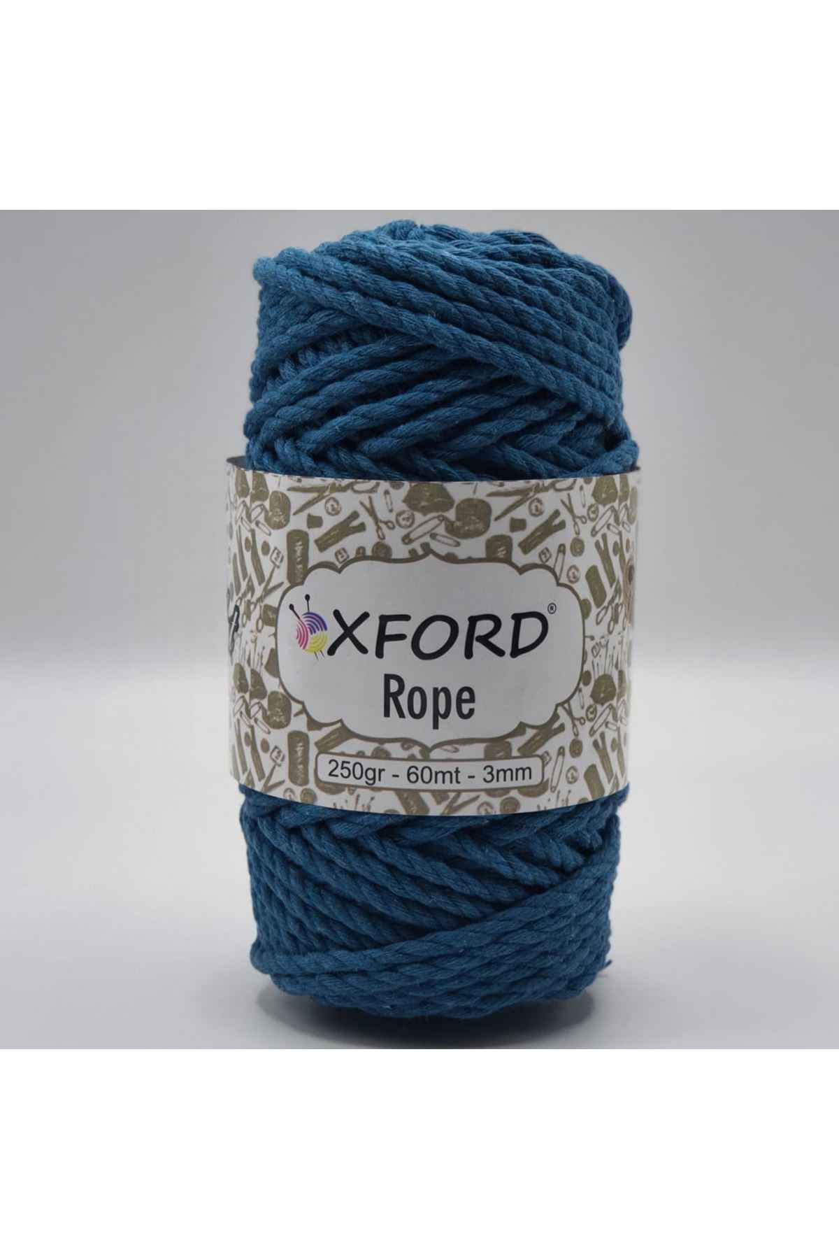 Oxford Rope 3mm 006 Petrol Mavi