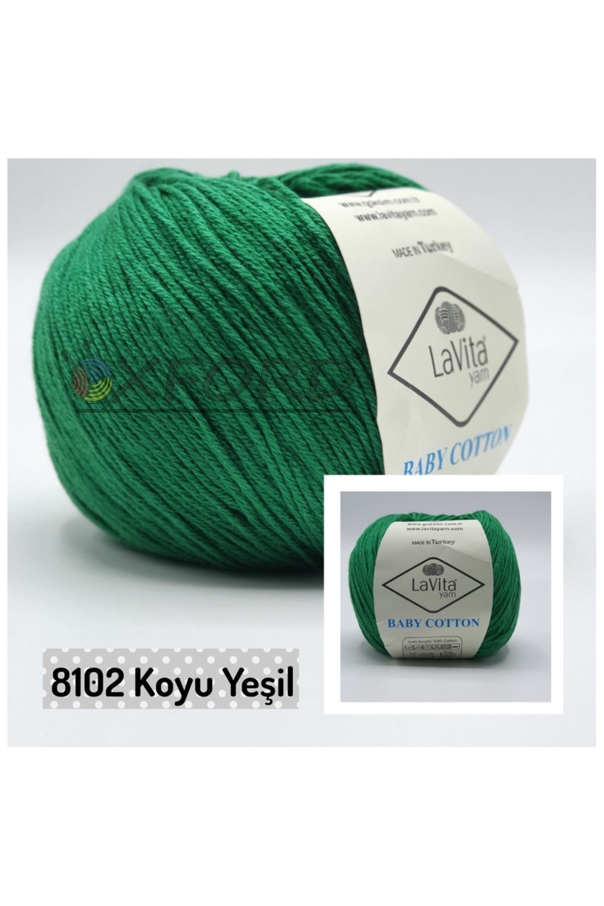 Lavita Baby Cotton 8102 Koyu Yeşil