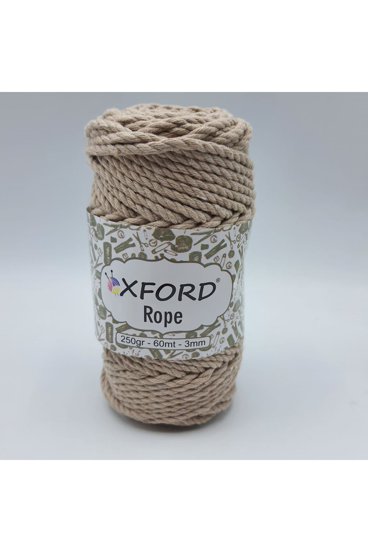 Oxford Rope 3mm 022 Latte