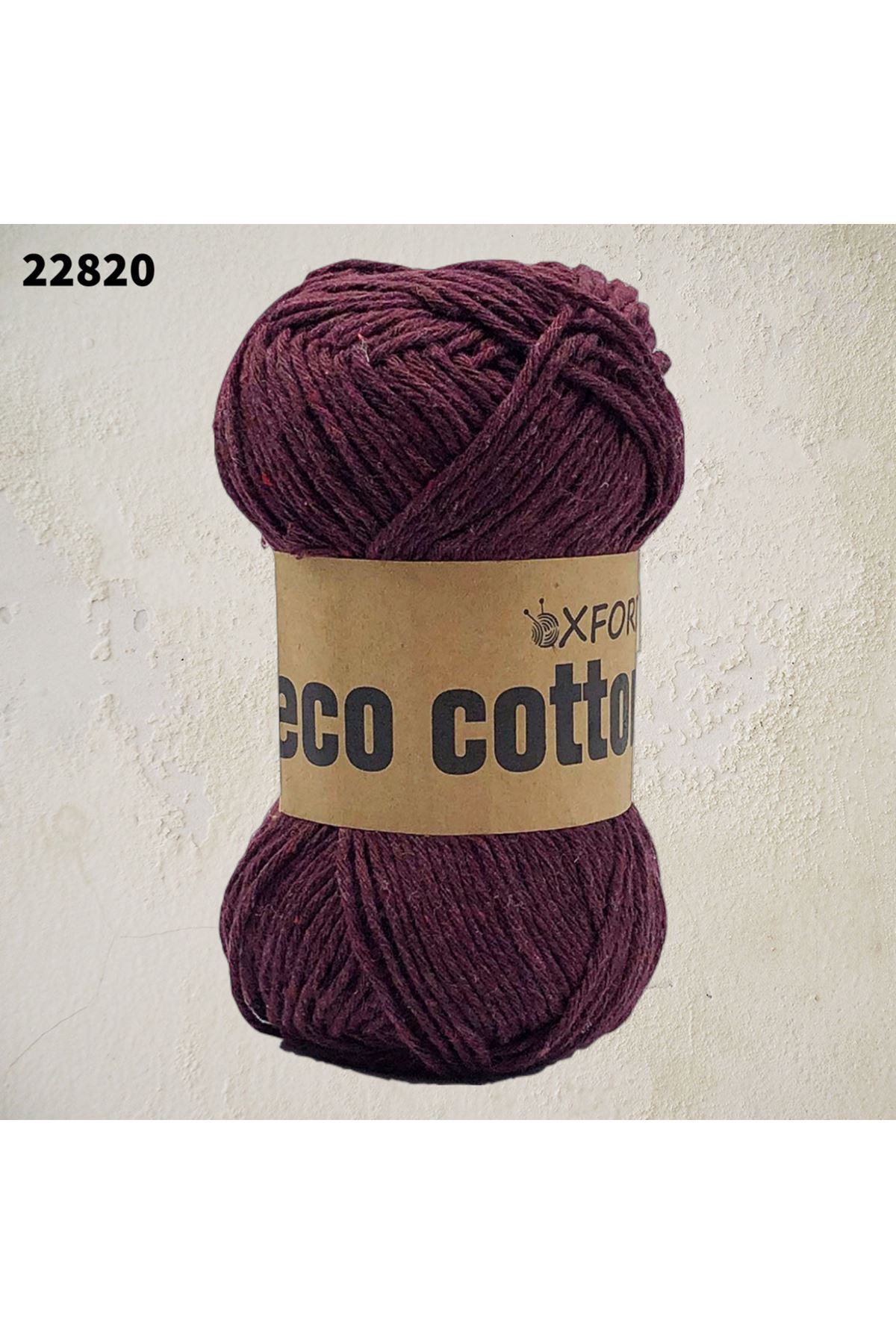 Eco Cotton 100 gram - 22820 - Koyu Bordo