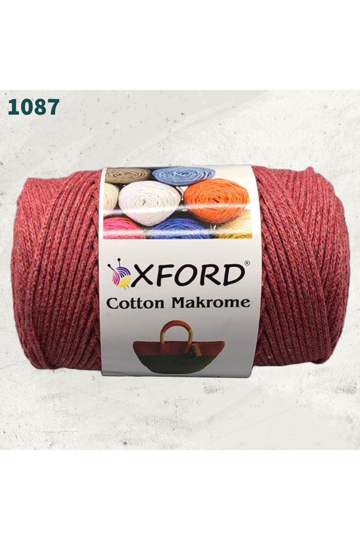 Cotton Makrome 1087 Koyu Gülkurusu