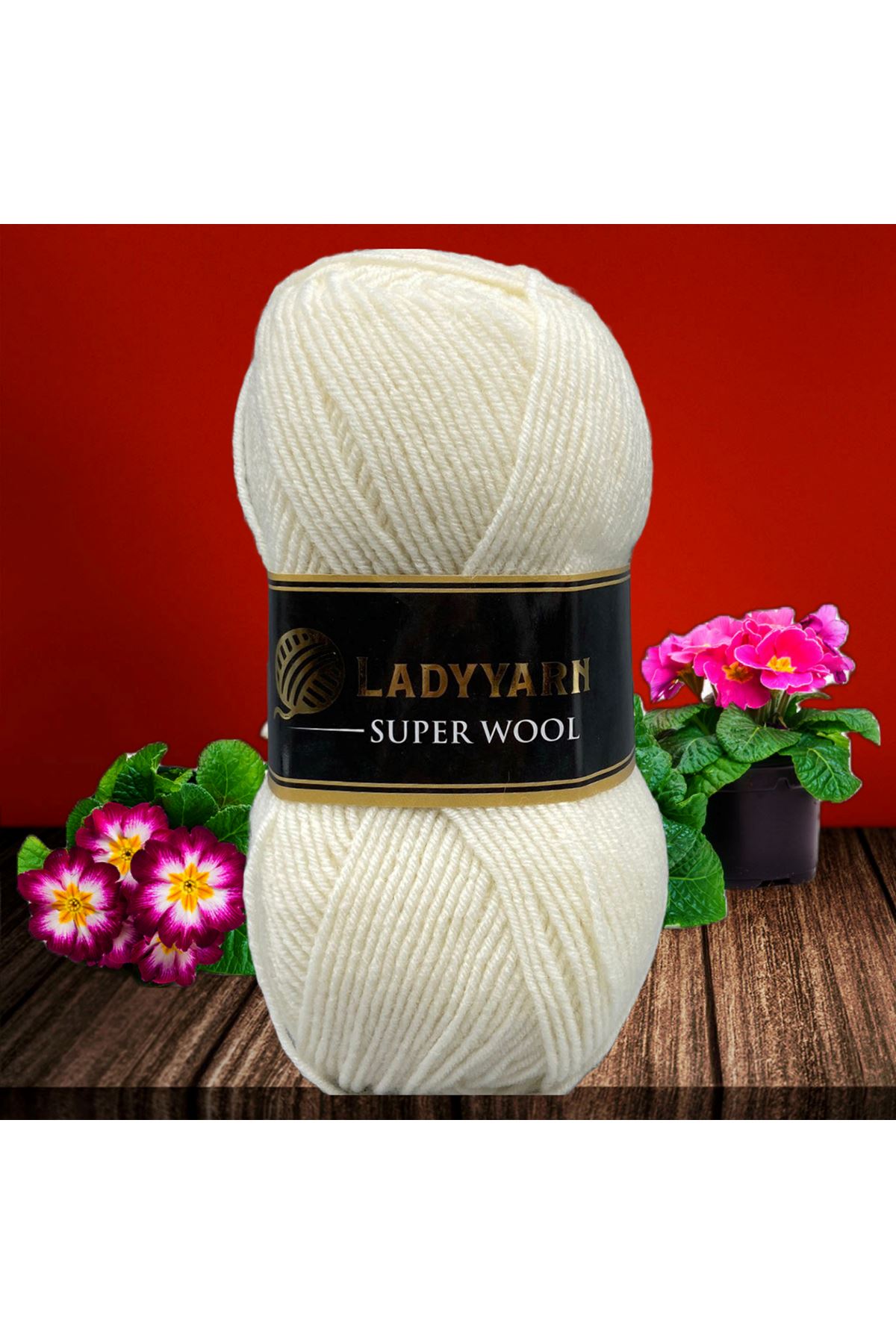 Lady Yarn Super Wool NW001 Krem