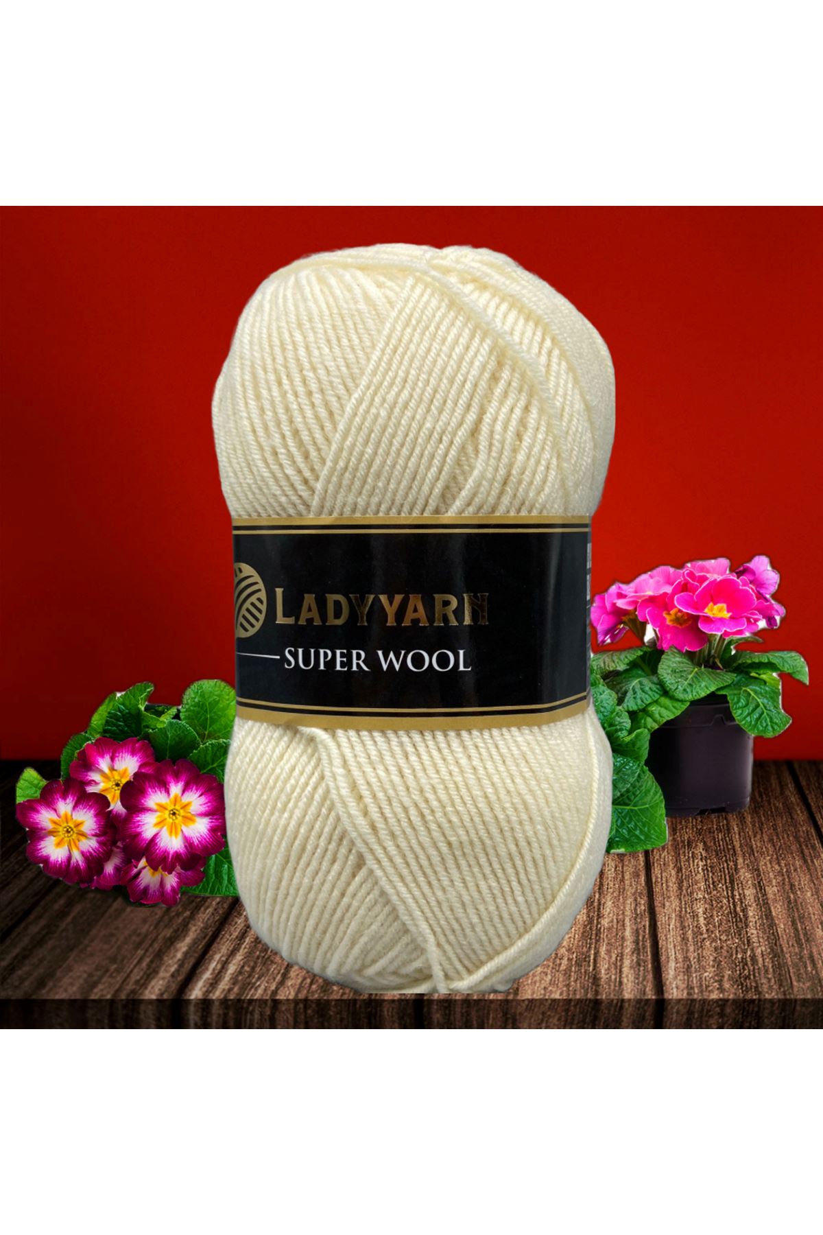 Lady Yarn Super Wool NW002 Koyu Krem