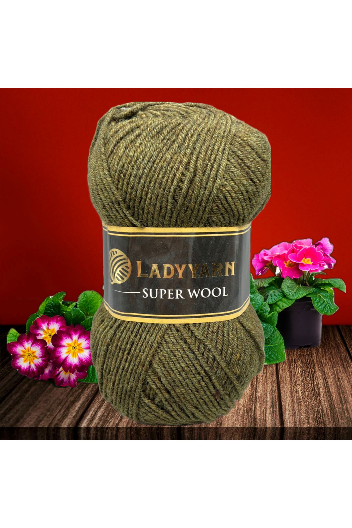 Lady Yarn Super Wool NW009 Haki Yeşil