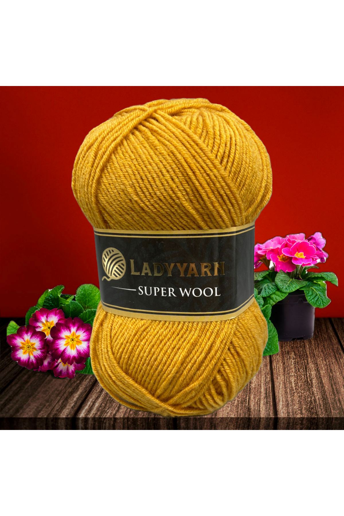 Lady Yarn Super Wool NW012 Hardal Sarı