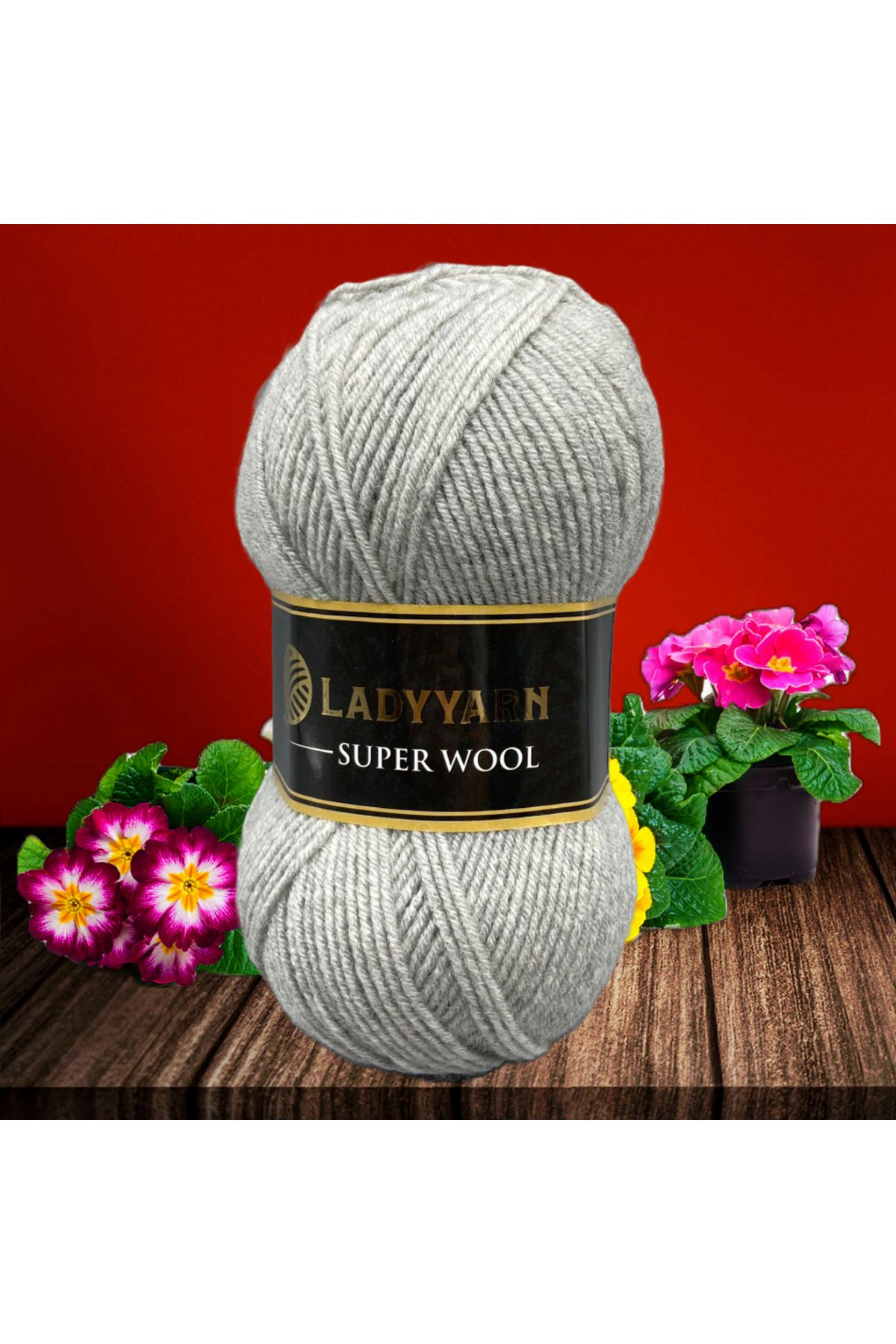 Lady Yarn Super Wool NW021 Açık Gri