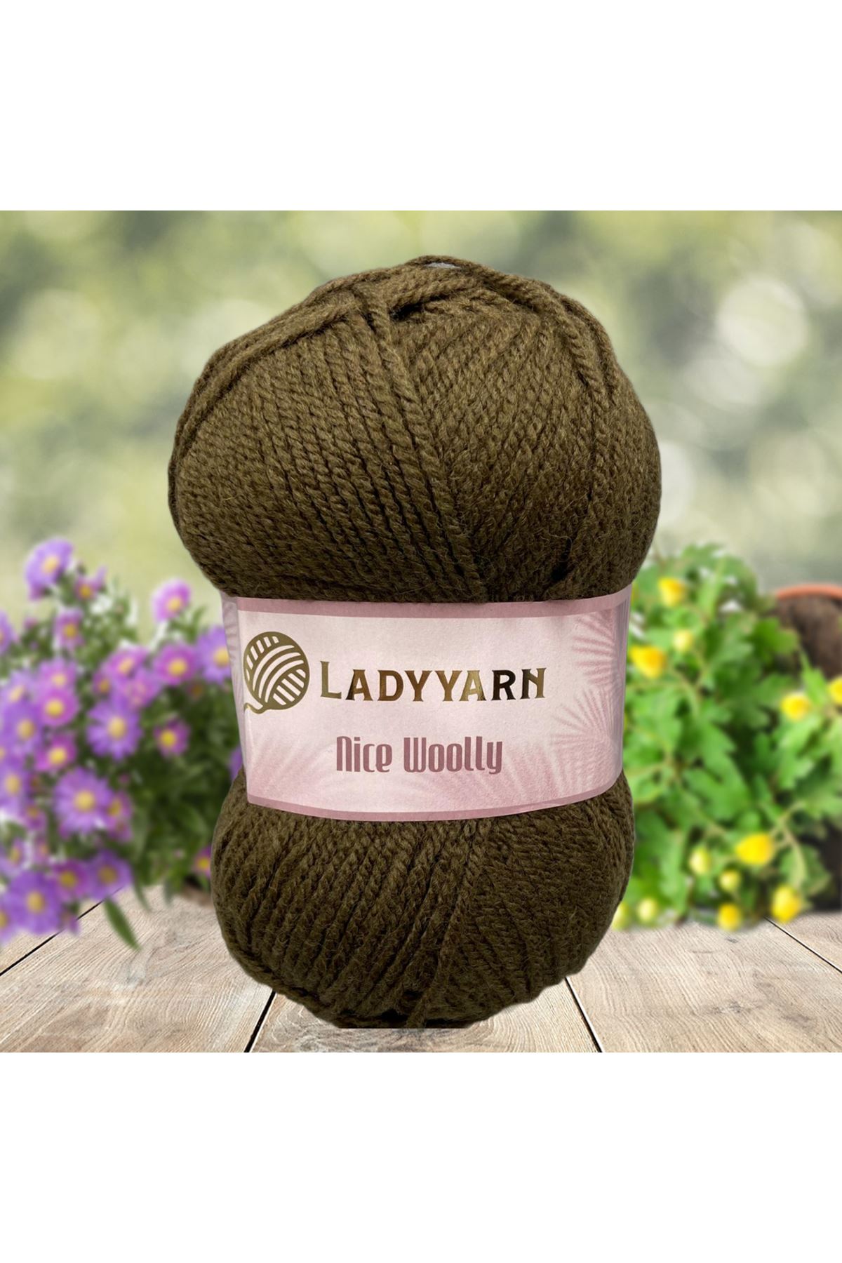 Lady Yarn Nice Woolly NW006 Orta Kahve