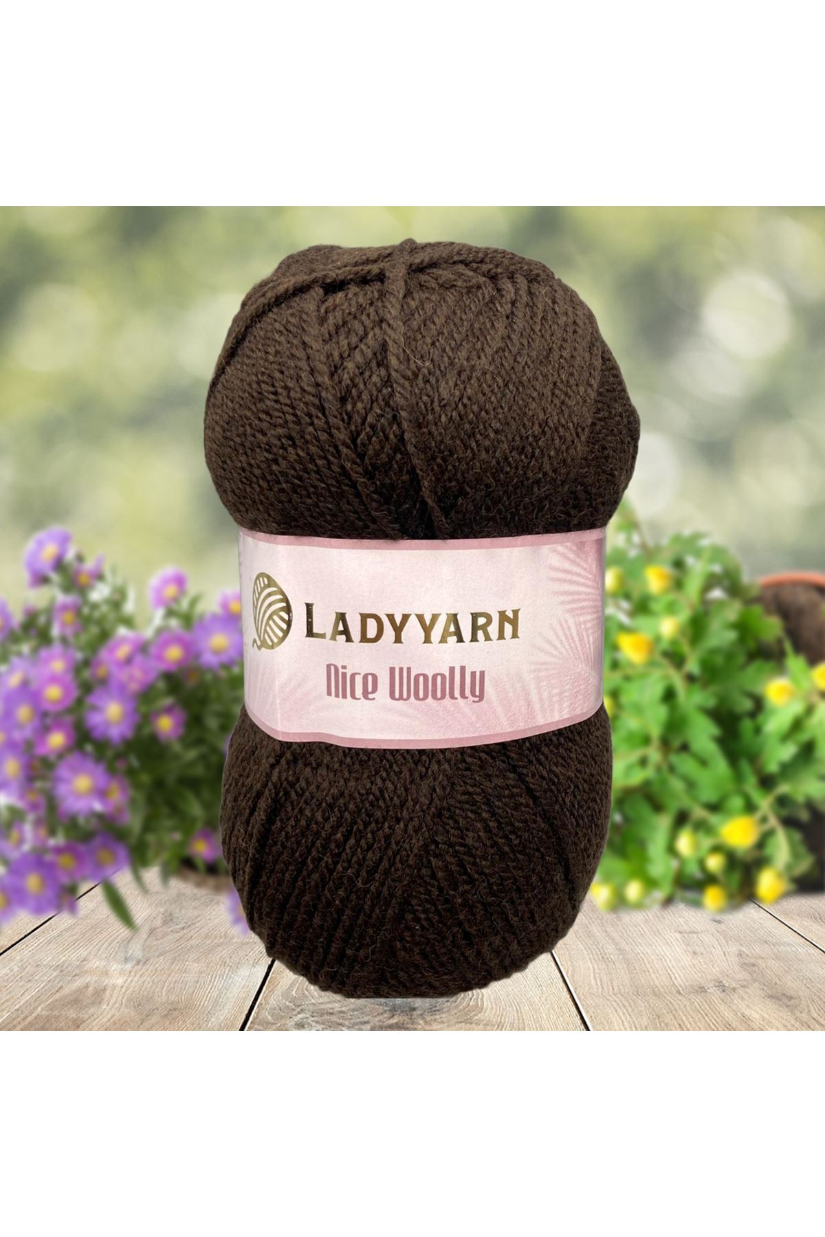 Lady Yarn Nice Woolly NW007 Koyu Kahve