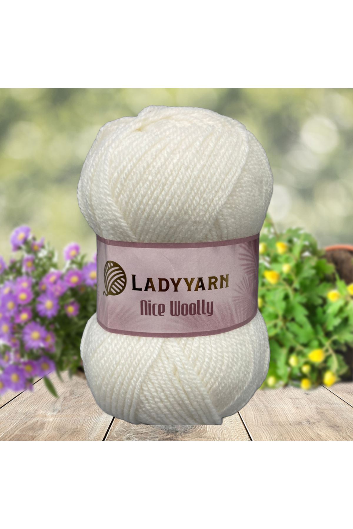 Lady Yarn Nice Woolly NW025 Beyaz