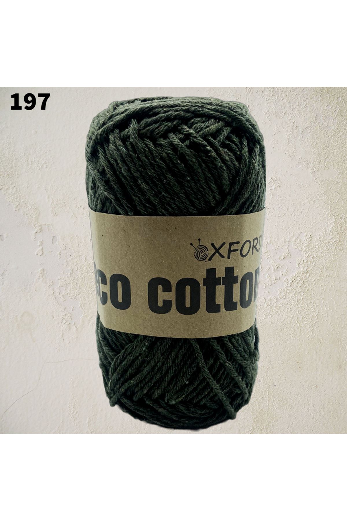 Eco Cotton 100 gram - 00197 Koyu Haki Yeşil