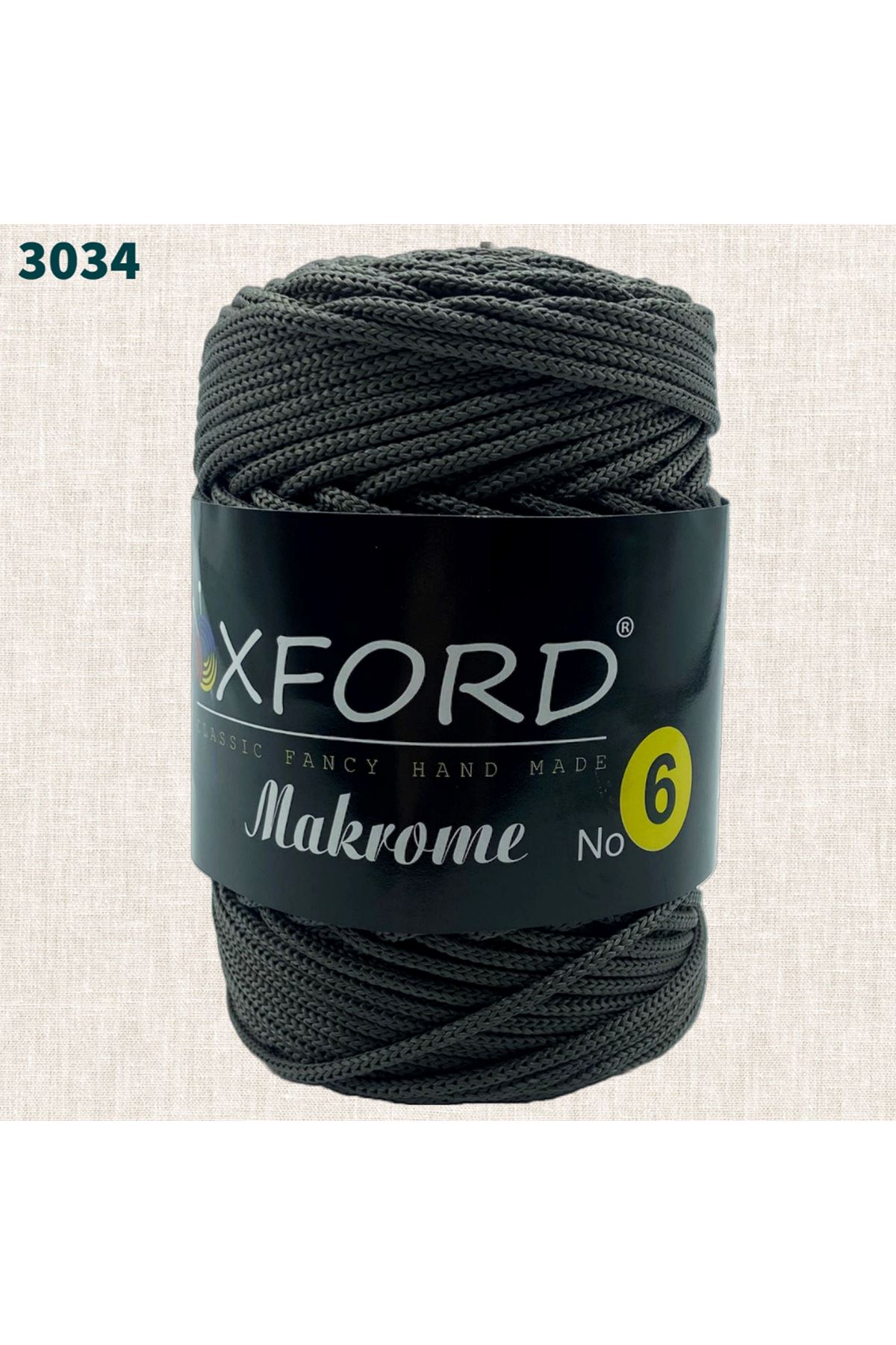 Oxford 6 No Makrome - 3034 Koyu Gri