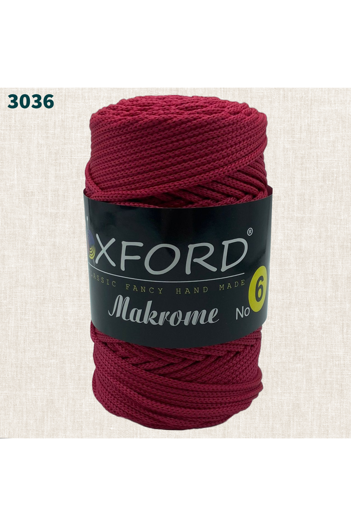 Oxford 6 No Makrome - 3036 Kırmızı 