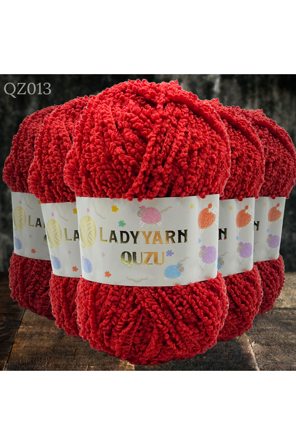 Lady Yarn Quzu Beşli Paket QZ013 Kırmızı