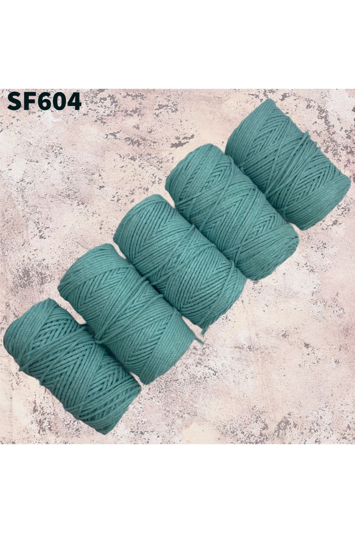 Stok Fazlası Cotton Makrome Bebe Yeşil 1000 Gram SF604