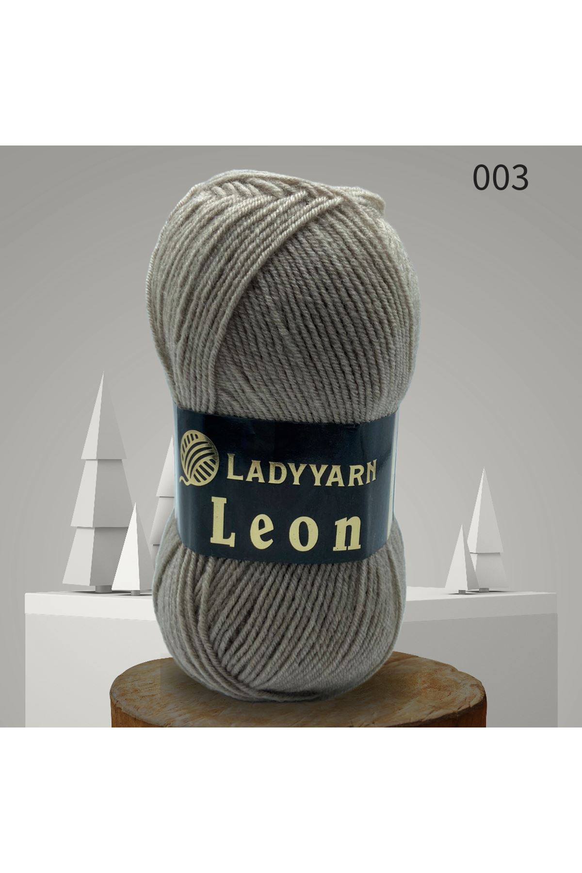 Lady Yarn Leon %49 Yünlü 003 Koyu Bej