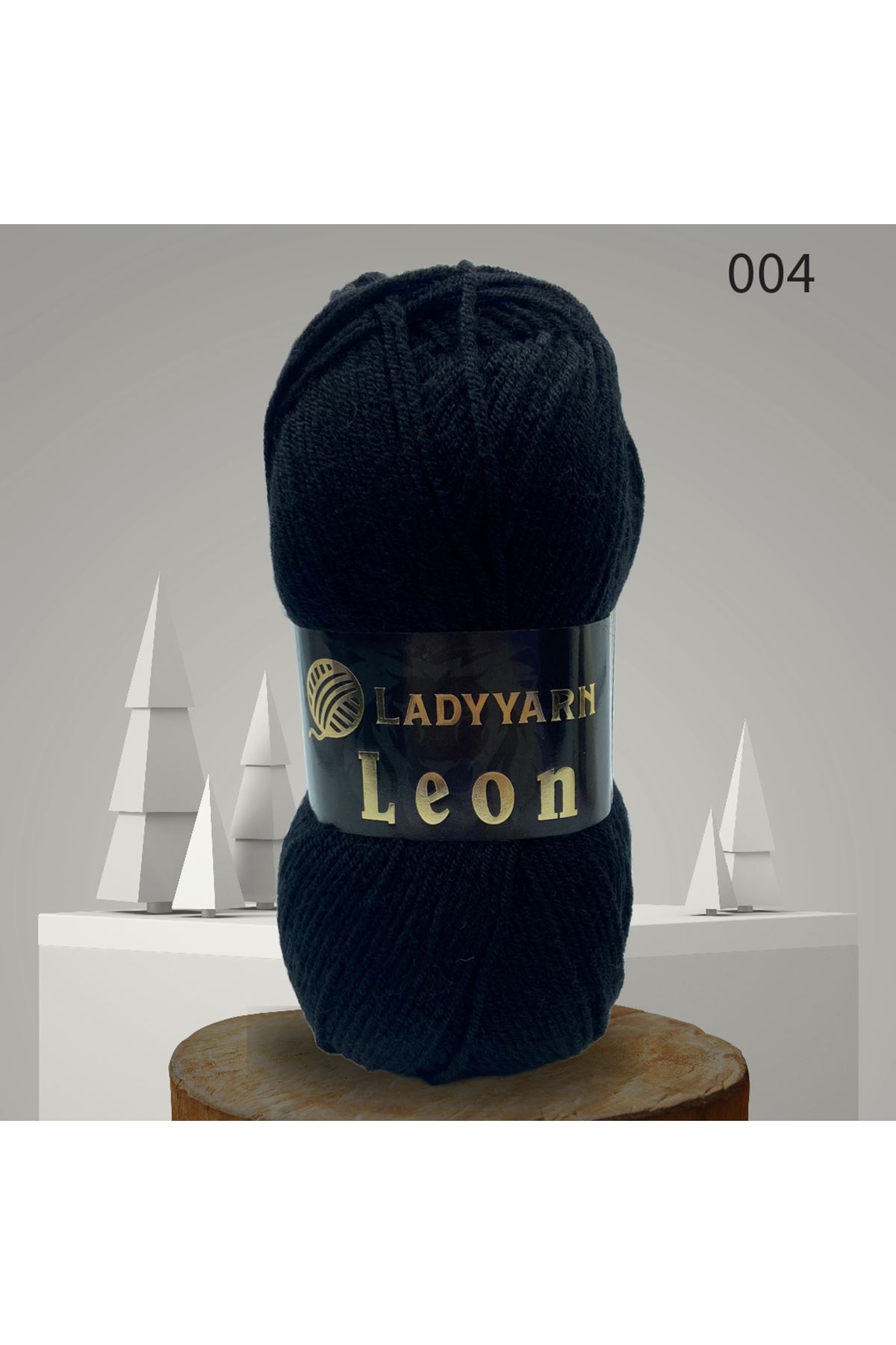 Lady Yarn Leon %49 Yünlü 004 Siyah