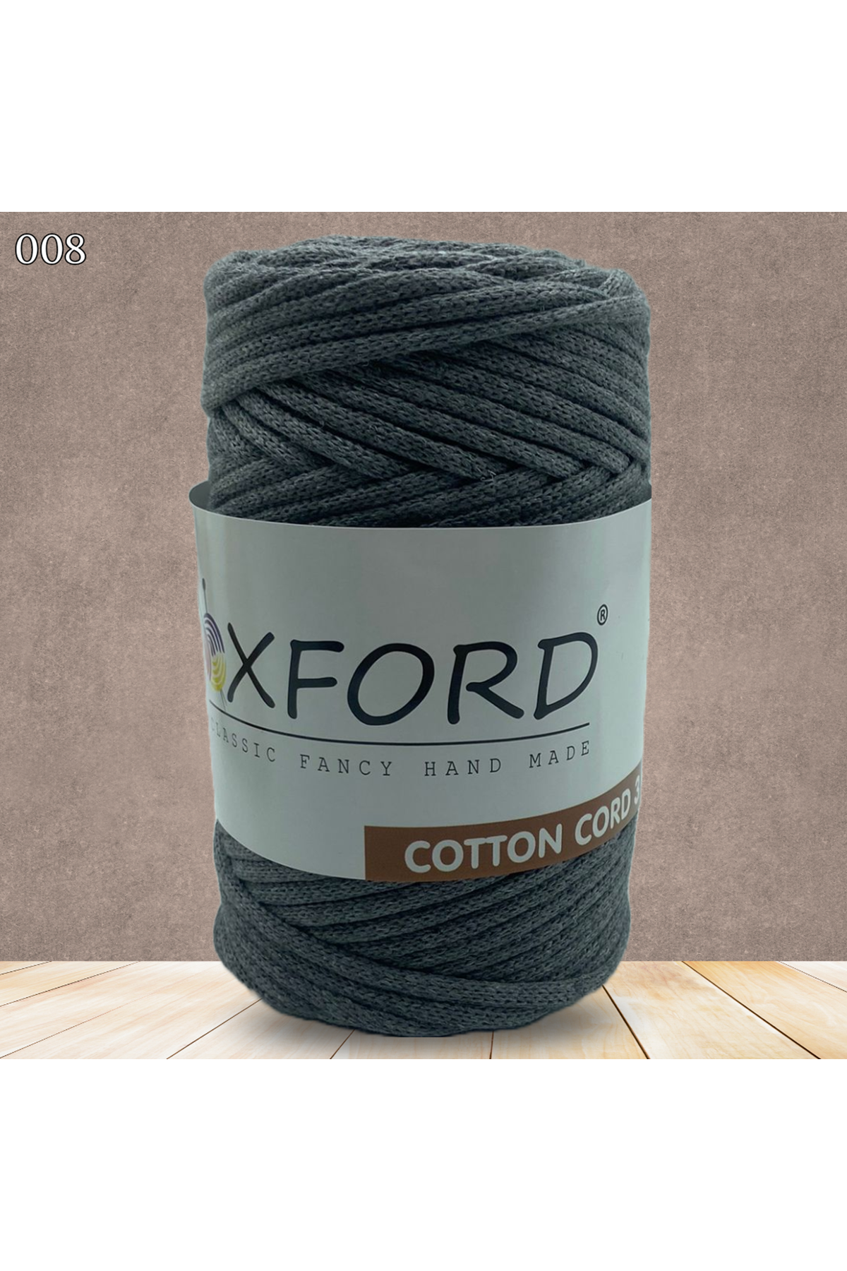 Oxford Cotton Cord 008 Koyu Gri