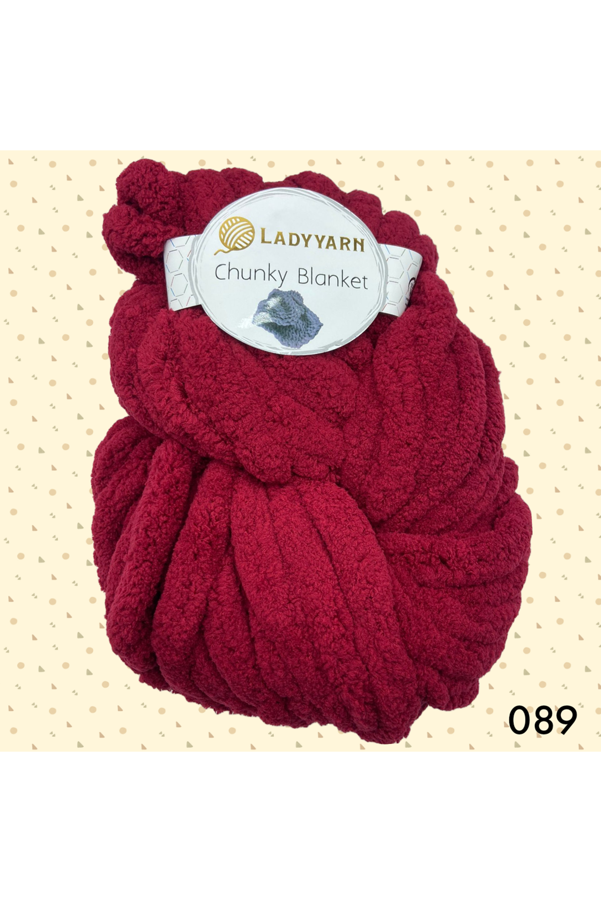 Lady Yarn Chunky Blanket 089 Koyu Kırmızı 