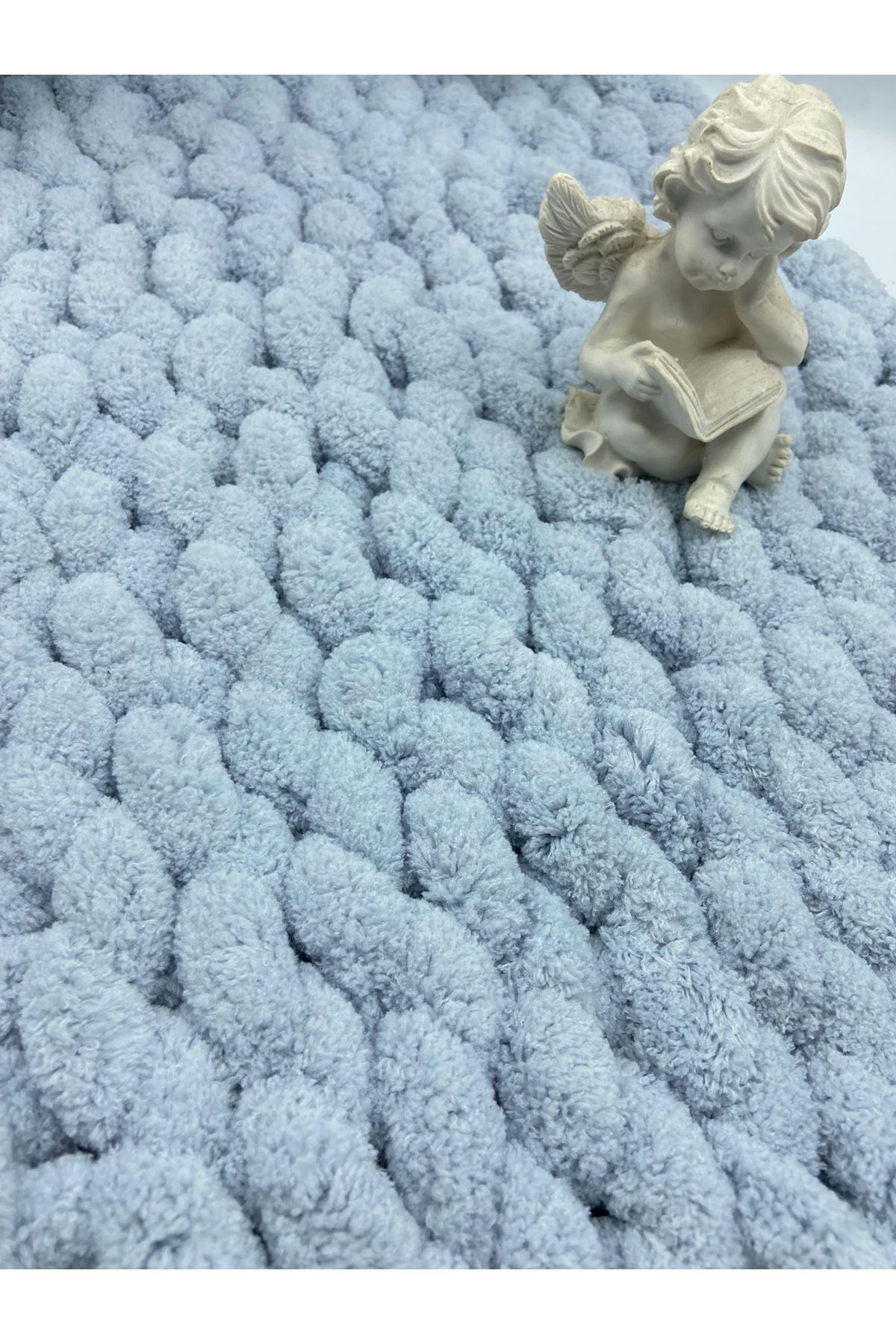 Lady Yarn Chunky Blanket 1013 Açık Gri