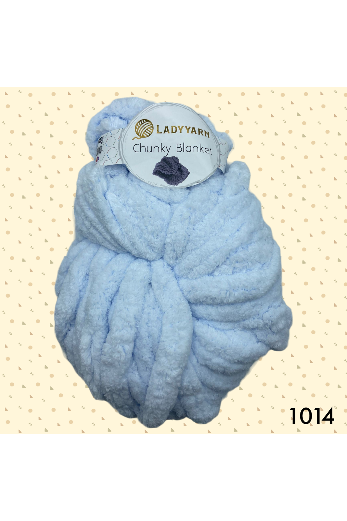 Lady Yarn Chunky Blanket 1014 Buz Mavi