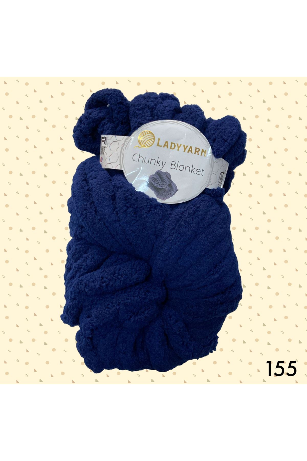 Lady Yarn Chunky Blanket 155 Lacivert