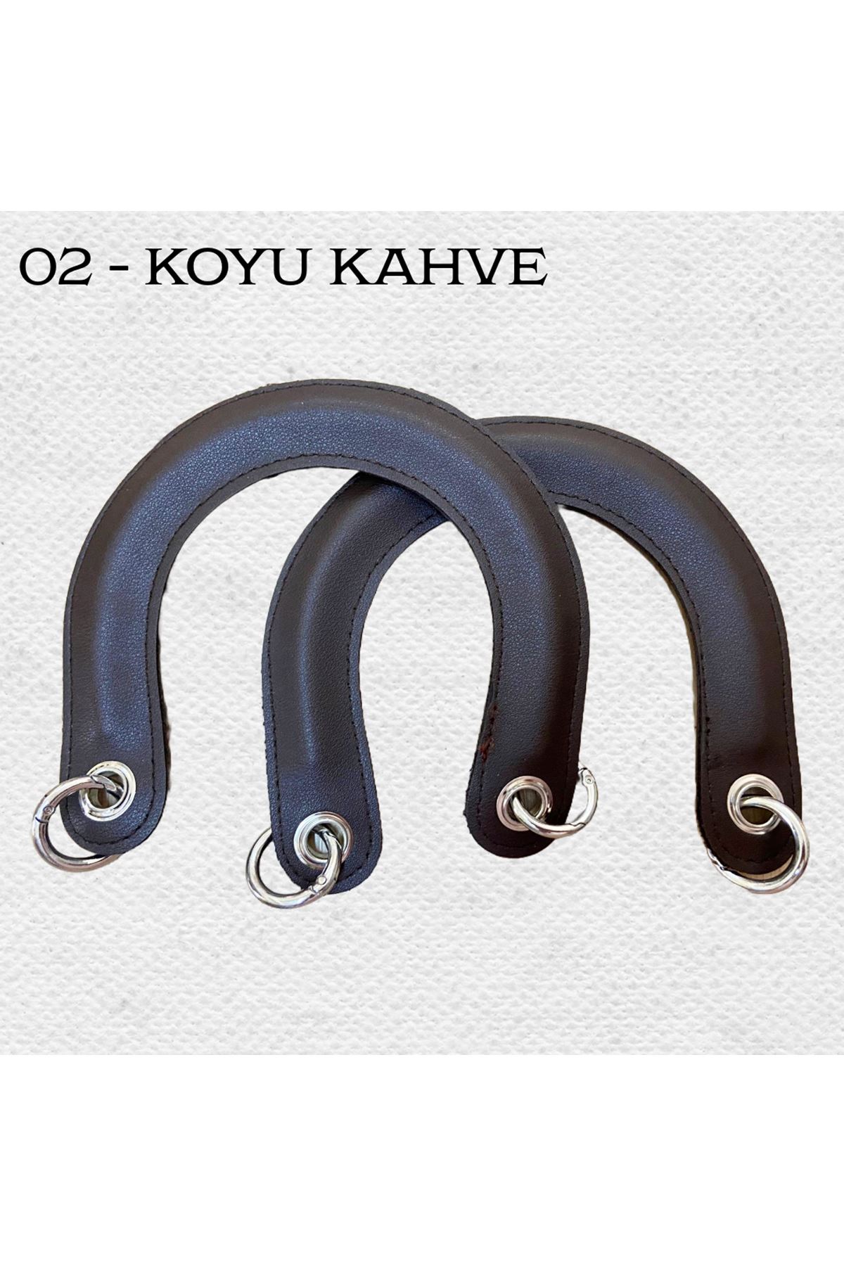 Diyor Çanta Sapı Suni Deri Halkalı 02 Koyu Kahve 