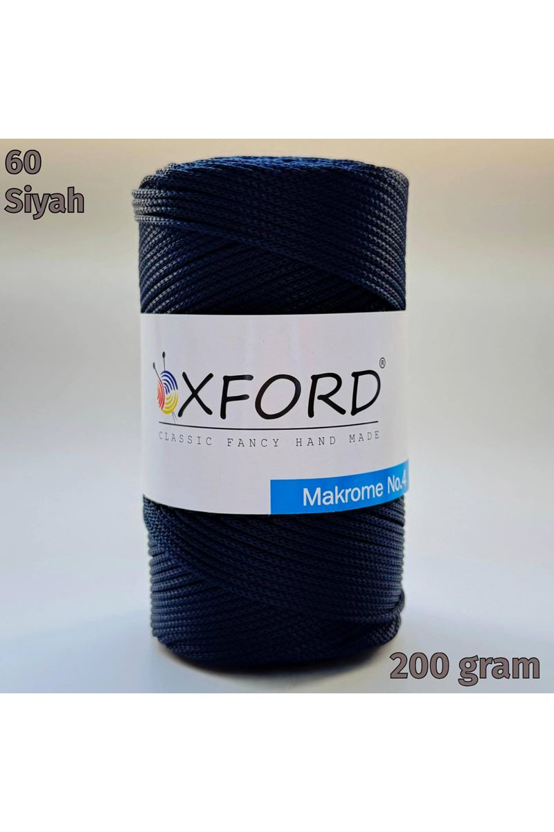 Oxford No:4 200 gram Makrome - Siyah 60