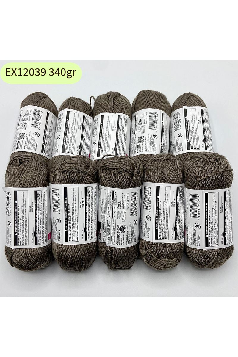 İhrac Fazlası 10'lu Paket 350/400gr Amigurumi İpi Vizon EX112039