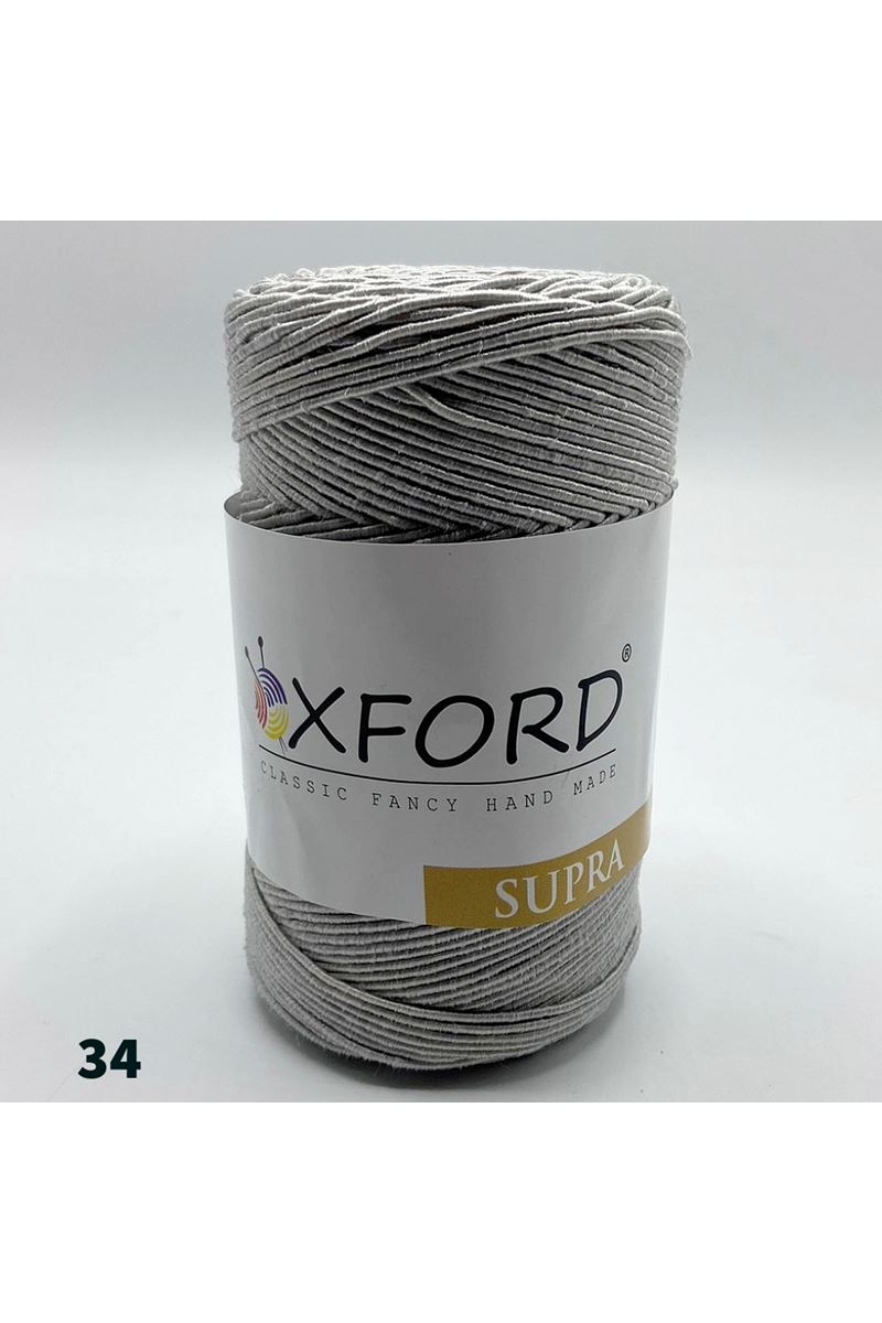 200 gram Oxford İnce Slim Supra Çanta İpi - 34 Açık Gri