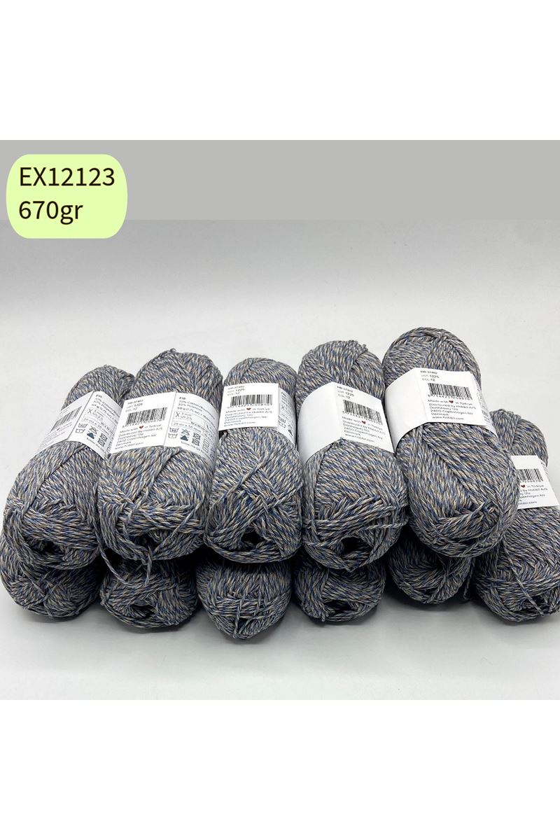 Ihraç Fazlası 11'li Paket 670gr Kırçıllı Cotton EX12123