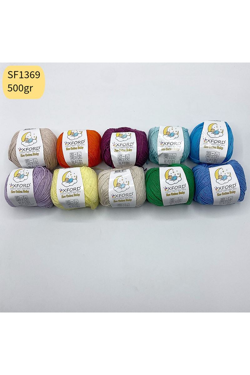 Stok Fazlası Eco Cotton Baby 10'lu Paket 500 gram Mix SF1369