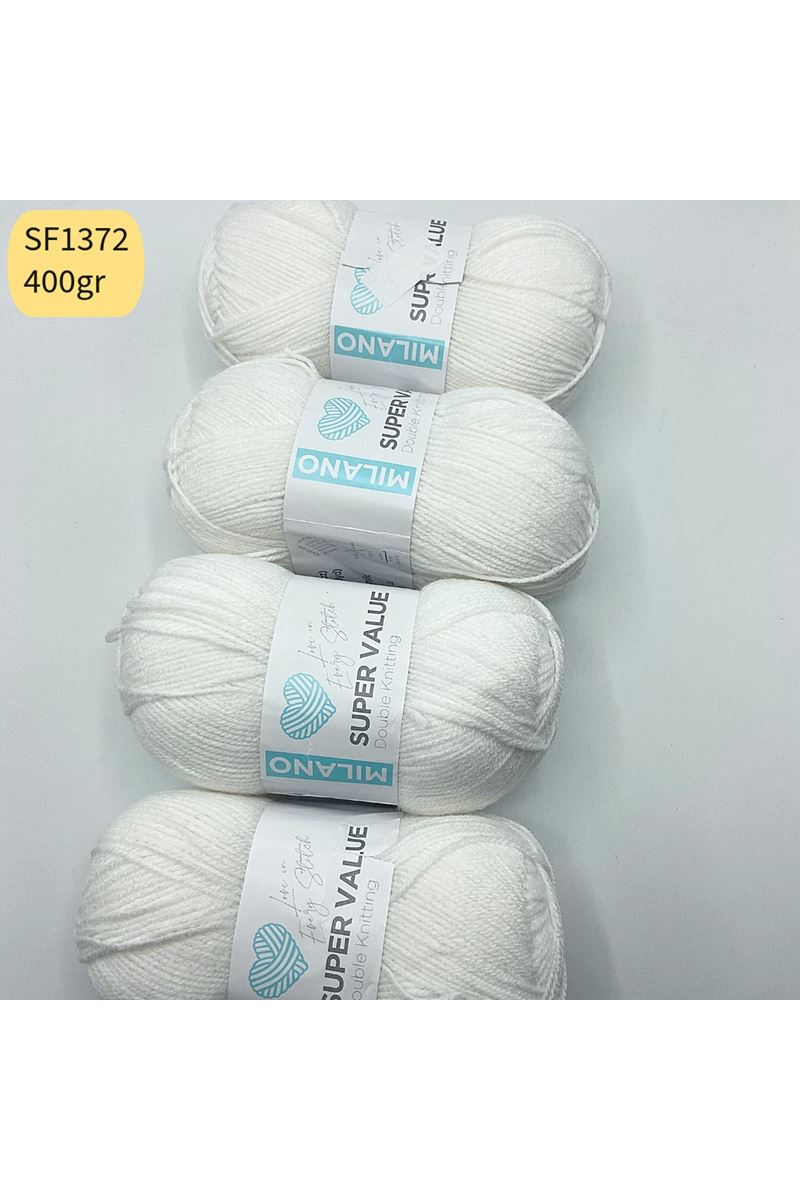 Stok Fazlası 4'lü Paket 400gr Akrilik Beyaz SF1372