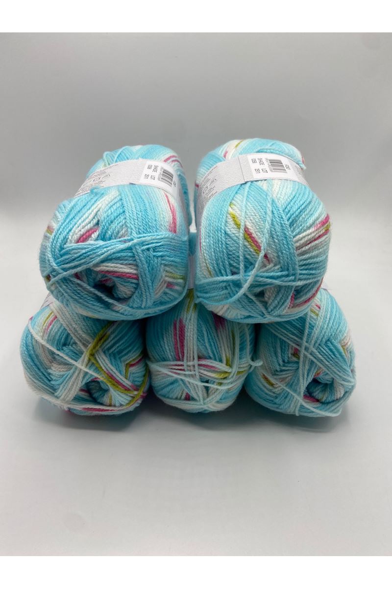 Ihraç Fazlası 5'li Paket 550/580gr Kendinden Desenli Bebe Akrilik EX12137