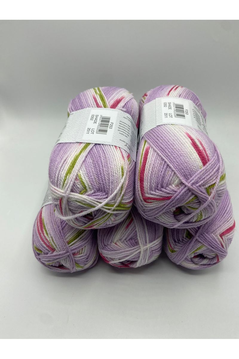 Ihraç Fazlası 5'li Paket 500gr Kendinden Desenli Bebe Akrilik EX12138