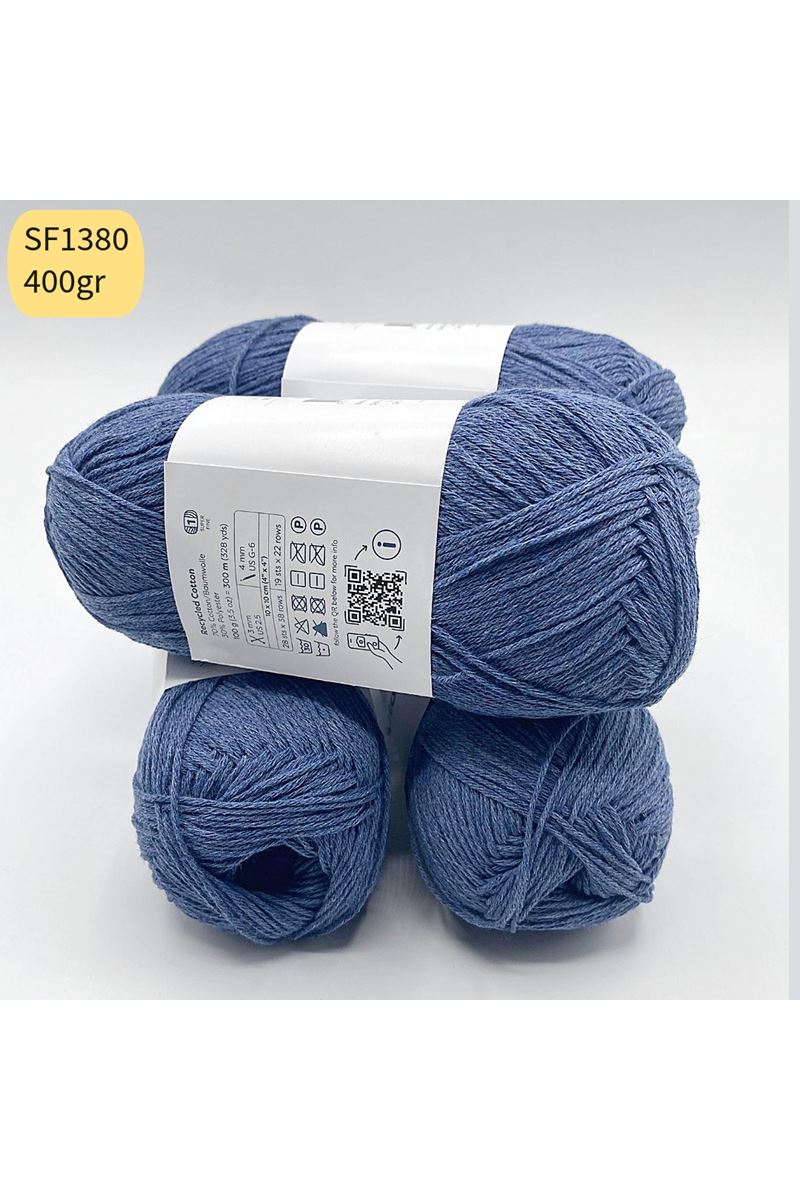 Stok Fazlası 4'lü Paket 400 gr İnce Cotton Havacı Mavi SF1380