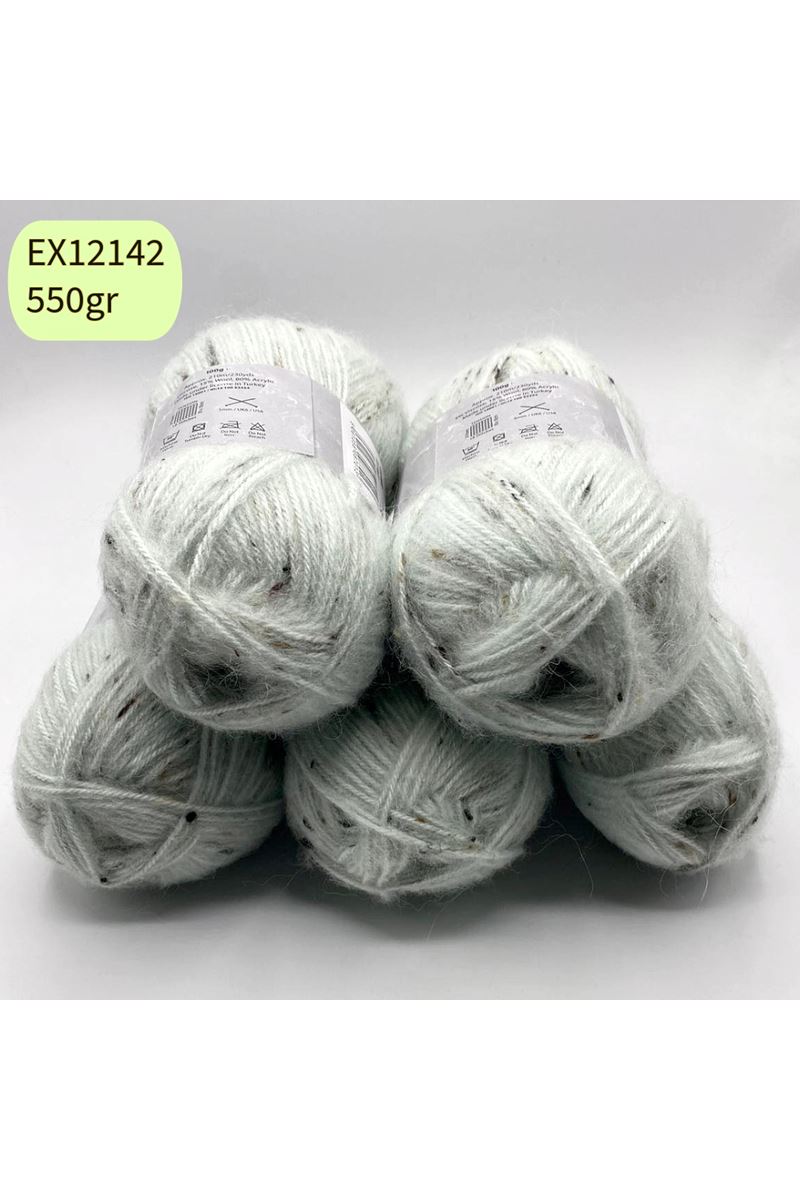 Ihraç Fazlası 5'li Paket 550gr Benekli Yünlü Angora EX12142