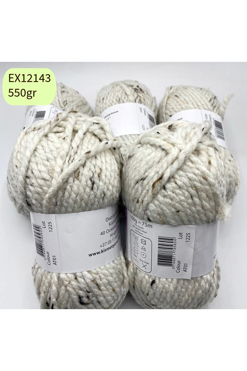 Ihraç Fazlası 5'li Paket 550gr Benekli Yünlü Kalın EX12143