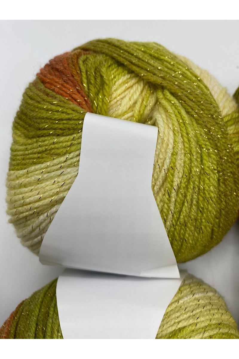 Ihraç Fazlası 6'lı Paket 580/600gr Simli Batik Akrilik EX12148 