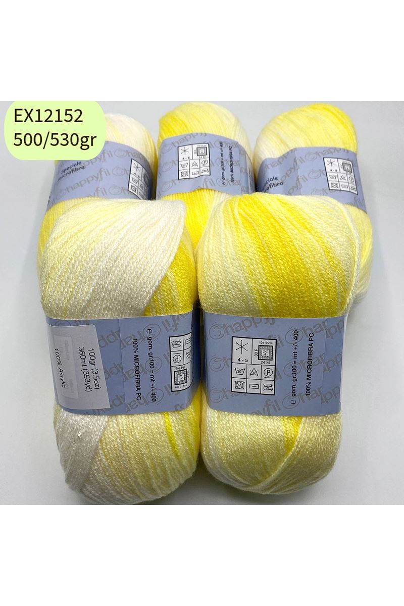 Ihraç Fazlası 5'li Paket 500/530gr Batik Akrilik EX12152