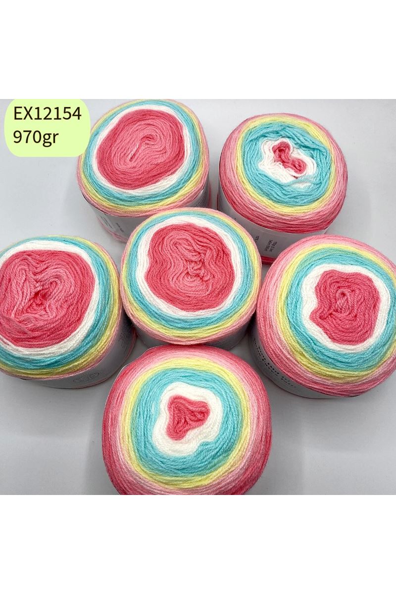 İhrac Fazlası 6'lı Paket 970 gr Akrilik Kek Ebruli EX12154