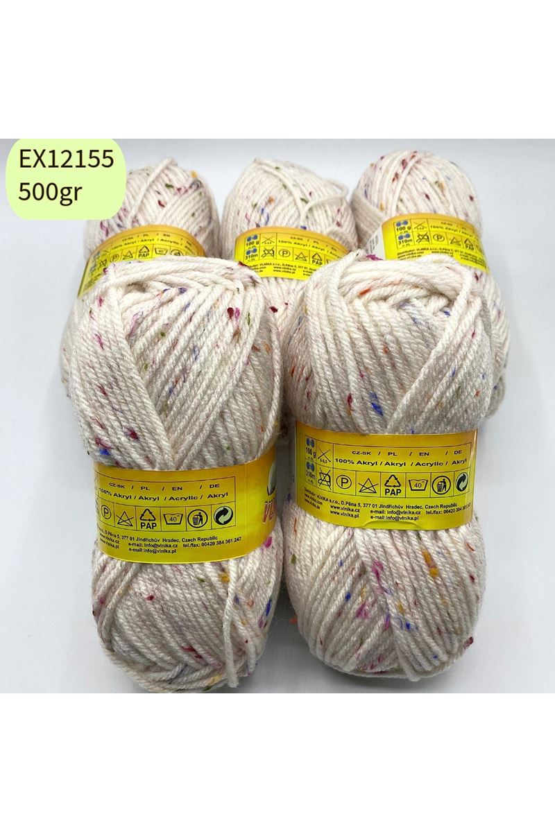 Ihraç Fazlası 5'li Paket 500gr Benekli Akrilik EX12155