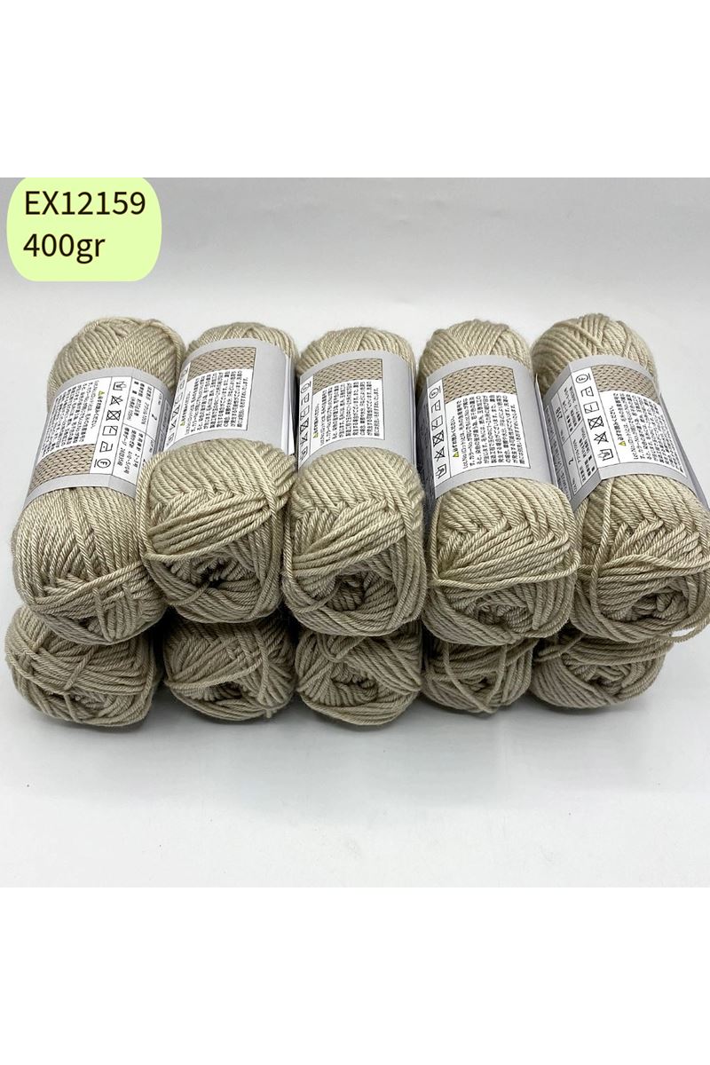 İhrac Fazlası 10'lu Paket 350/400gr Amigurumi İpi Bej EX12159