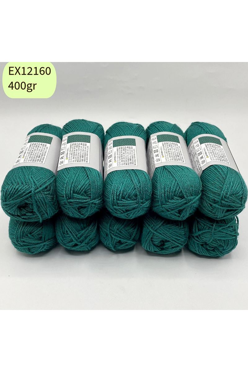 İhrac Fazlası 10'lu Paket 400gr Amigurumi İpi Zümrüt EX12160