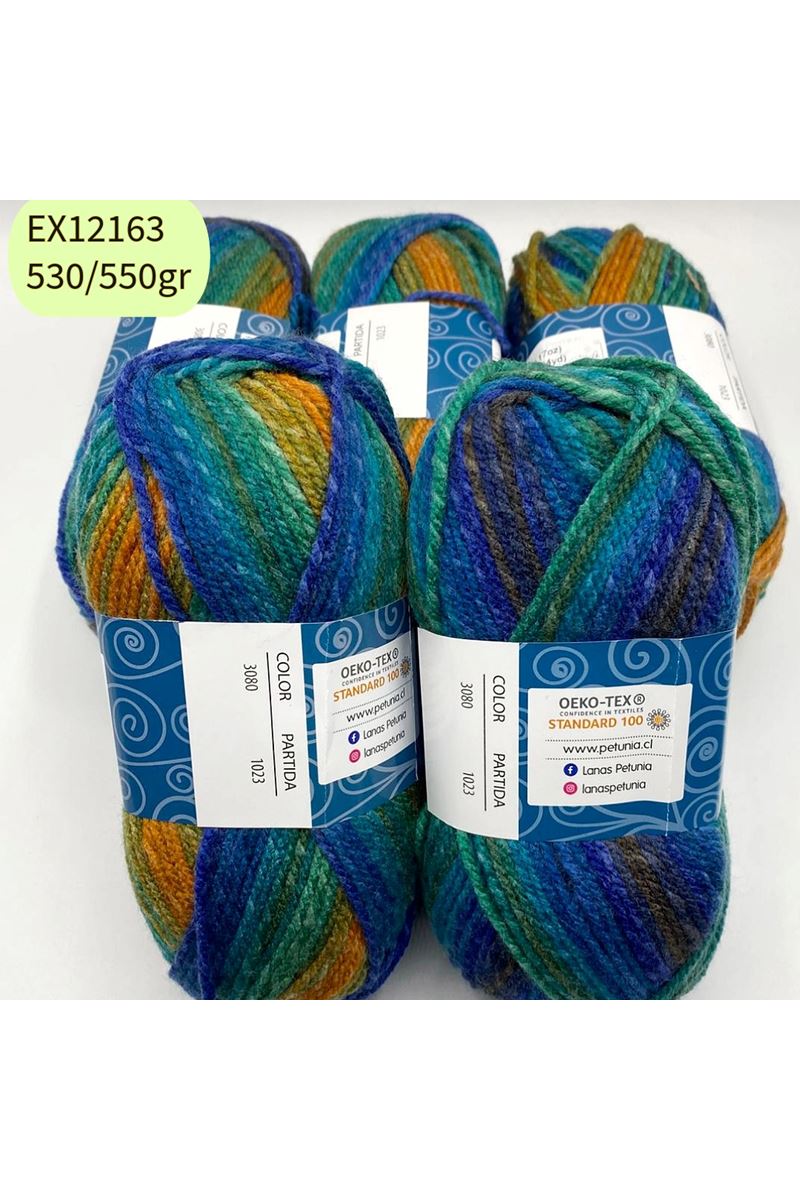 Ihraç Fazlası 5'li Paket 530/550gr Akrilik Batik EX12163