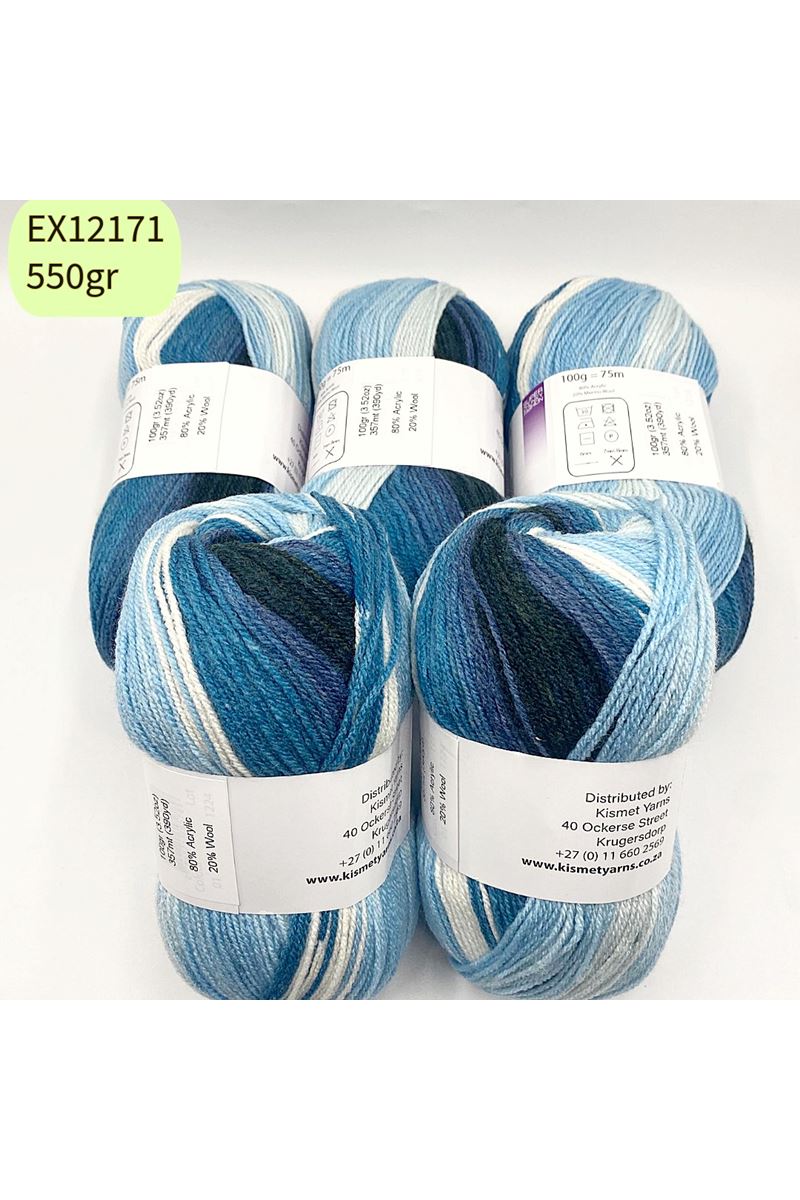 Ihraç Fazlası 5'li Paket 550gr Akrilik Batik EX12171