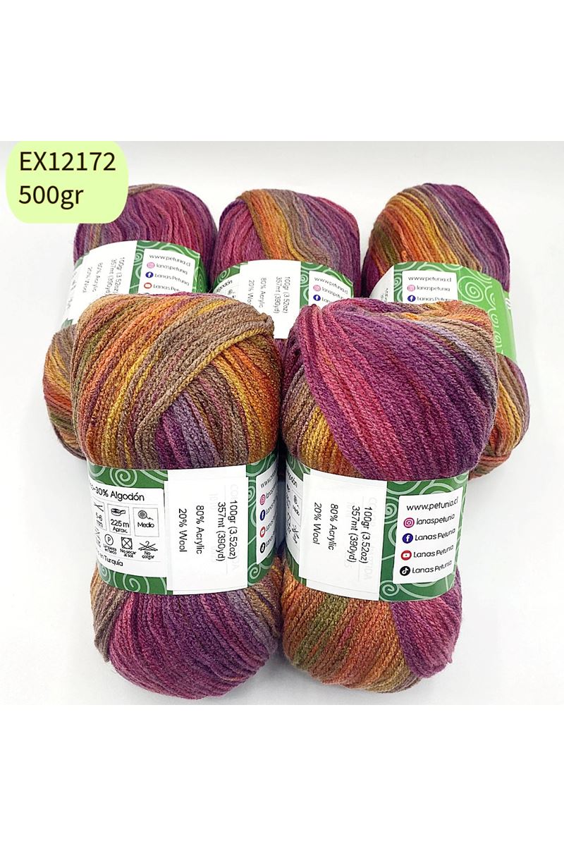 Ihraç Fazlası 5'li Paket 500gr Akrilik Batik EX12172