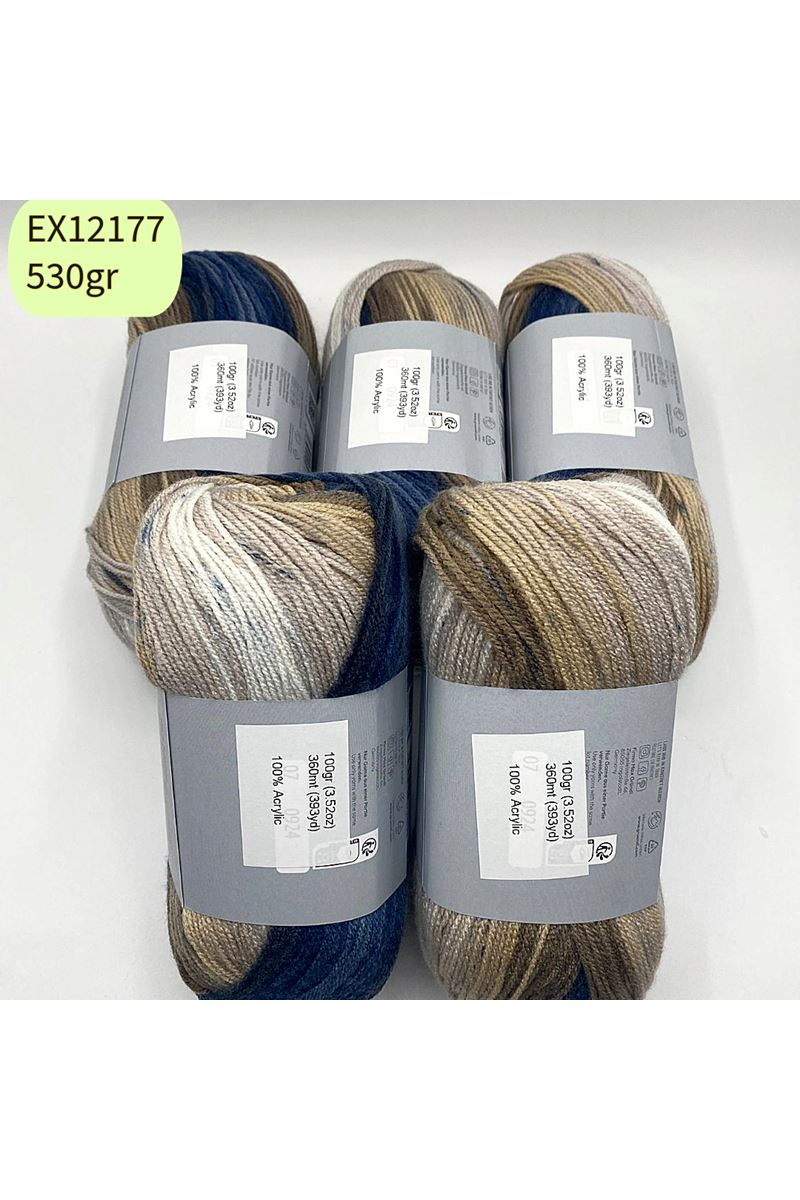 Ihraç Fazlası 5'li Paket 530gr Akrilik Batik EX12177