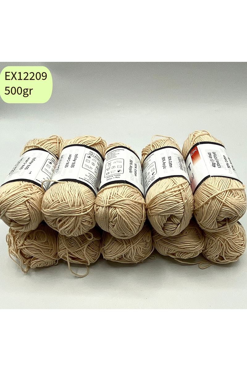 İhrac Fazlası 10'lu Paket 500gr Amigurumi İpi Ten EX12209