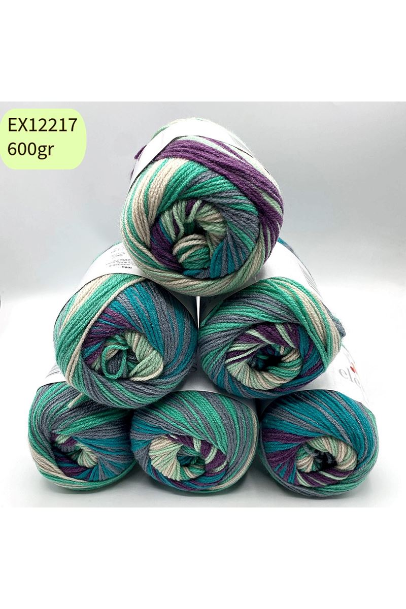 İhrac Fazlası 6'lı Paket 600 gr Akrilik Kek Batik EX12217